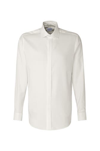 SEIDENSTICKER Business-Hemd Uni Ecru Regular Fit