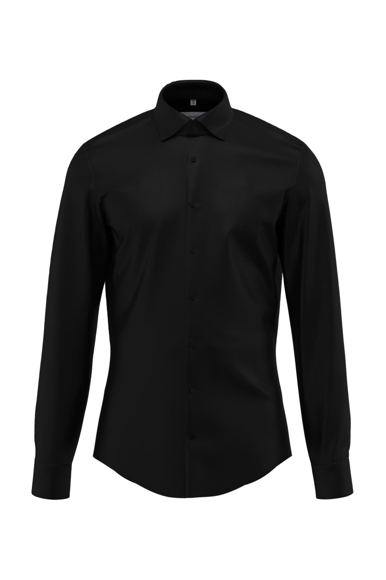 SEIDENSTICKER Business-Hemd Uni Schwarz Slim Fit, Bild 1