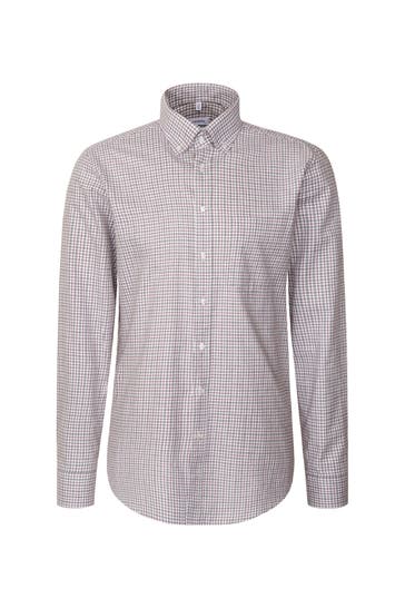 SEIDENSTICKER Business-Hemd Karo Grau Regular Fit