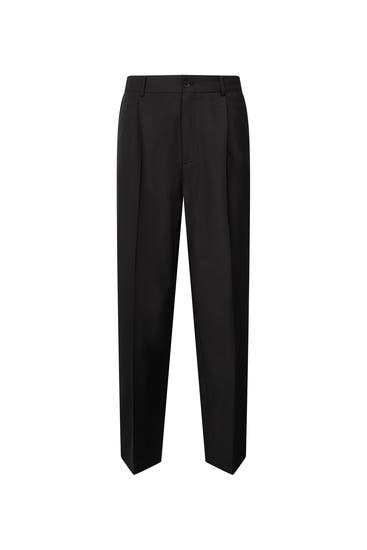 SEIDENSTICKER - Stoffhose Uni Schwarz Straight