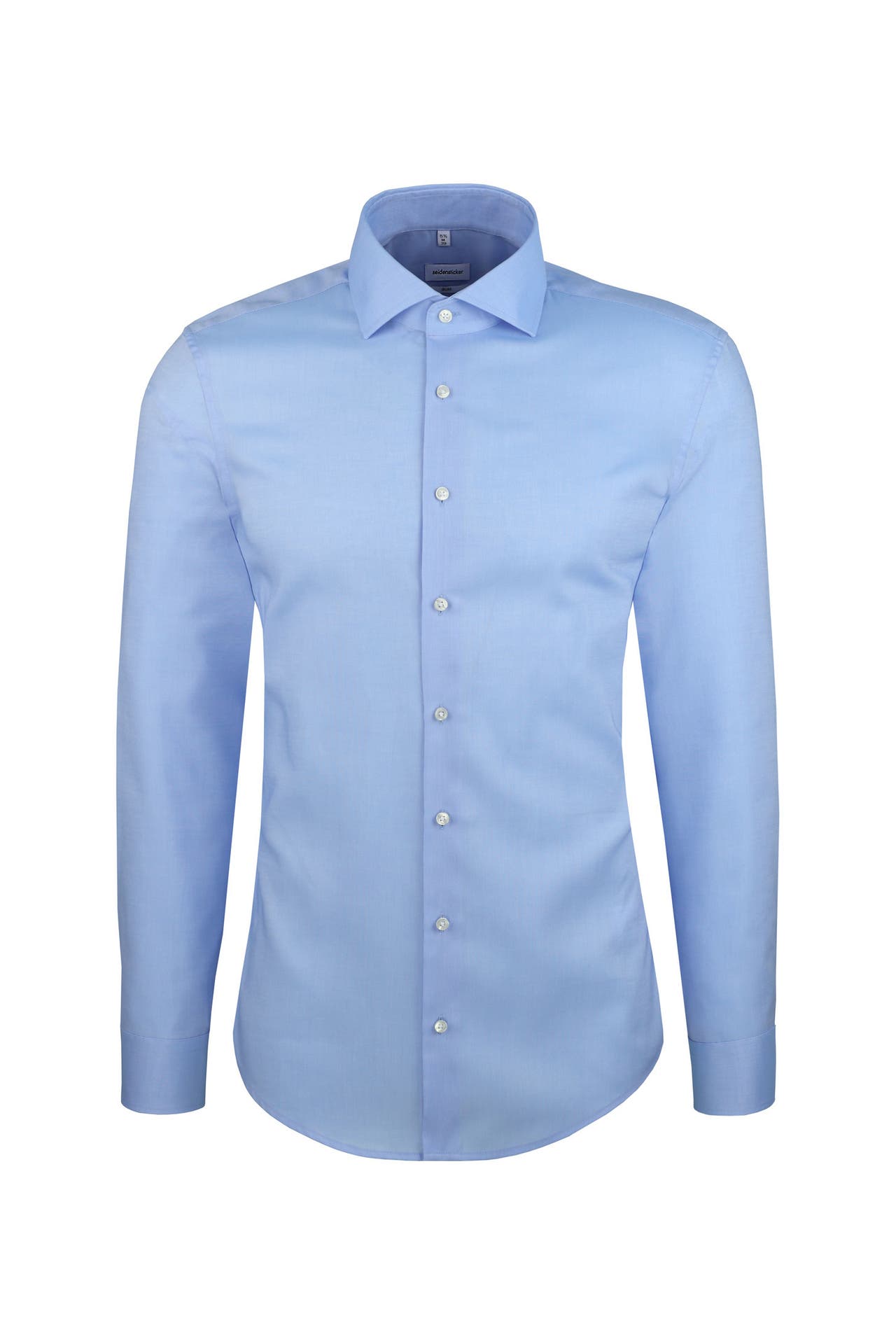 SEIDENSTICKER Business-Hemd Uni Mittelblau Extra Slim Fit, Bild 1