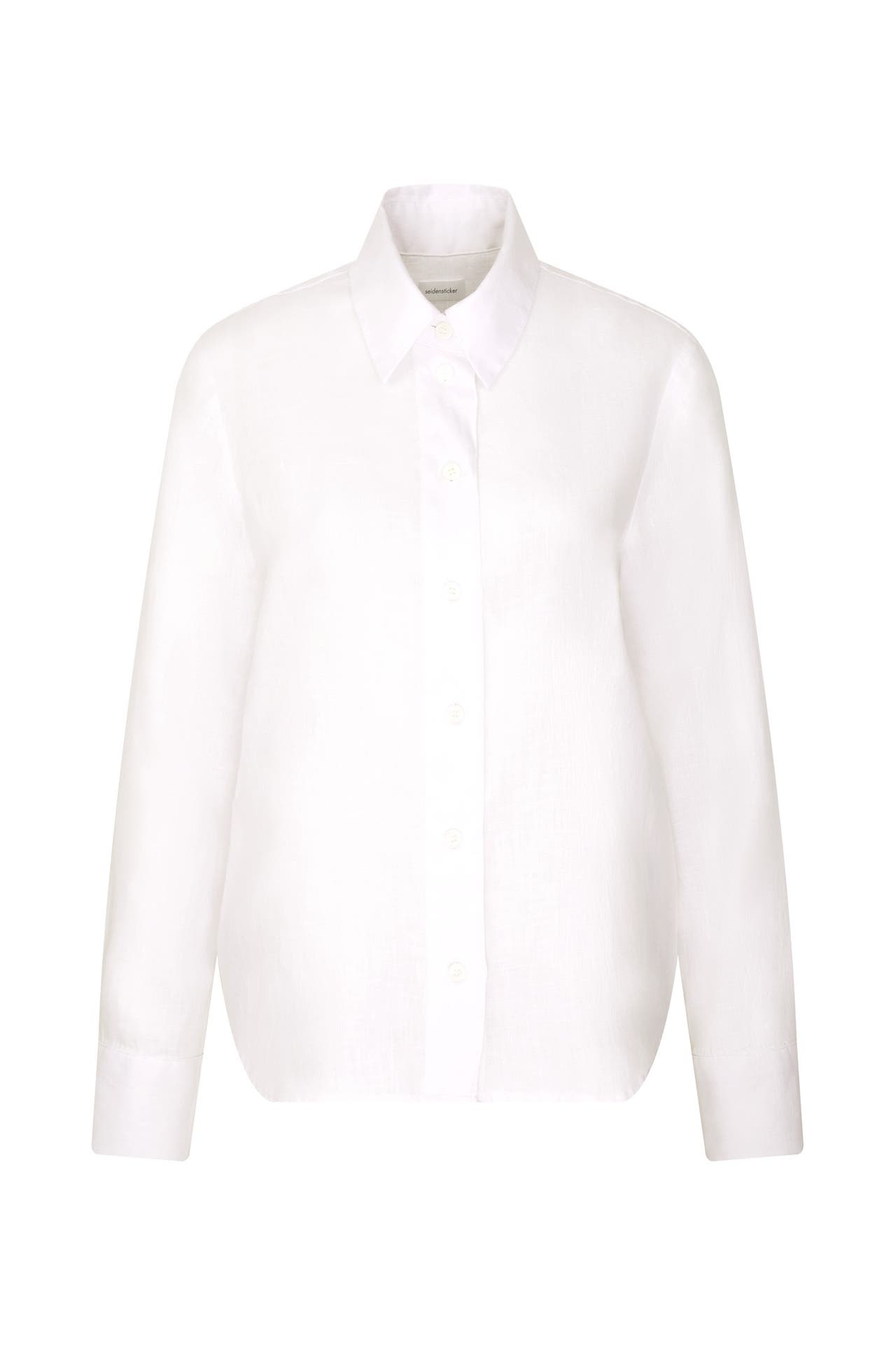 SEIDENSTICKER Business-Bluse Uni Weiß, Bild 1
