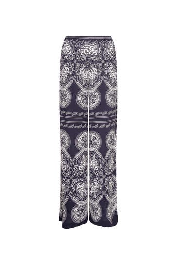 SEIDENSTICKER Business-Hose Tuchprint Dunkelblau Straight