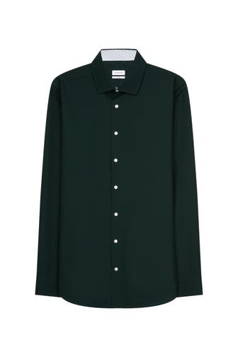 SEIDENSTICKER Business-Hemd Uni Grün Extra Slim Fit