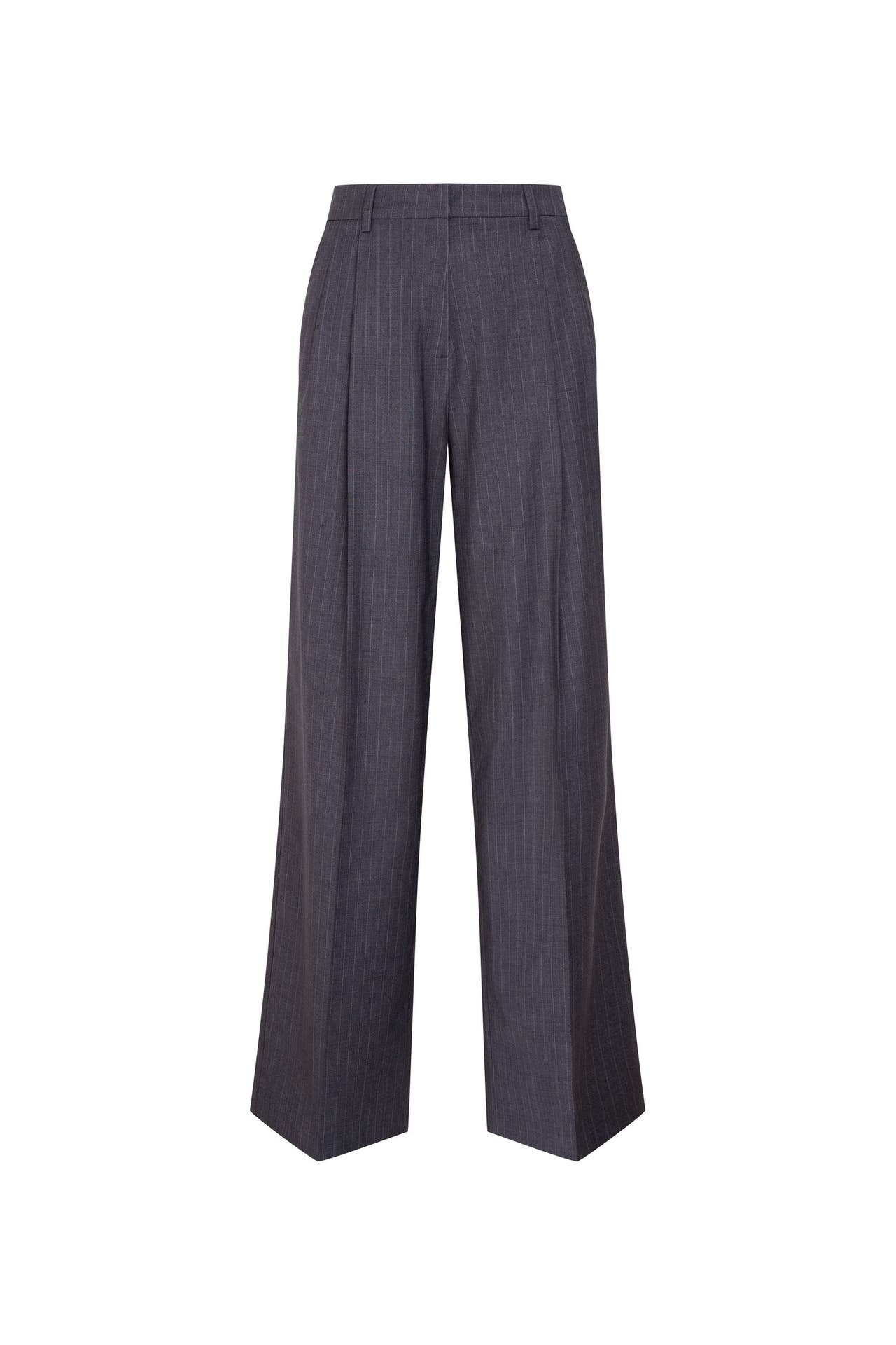 SEIDENSTICKER Business-Hose Gestreift Grau Straight, Bild 1