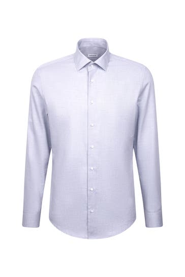 SEIDENSTICKER Business-Hemd Uni Mittelblau Extra Slim Fit