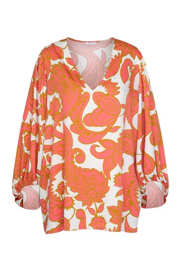 SEIDENSTICKER - Business-Bluse Paisley Rosa/Pink