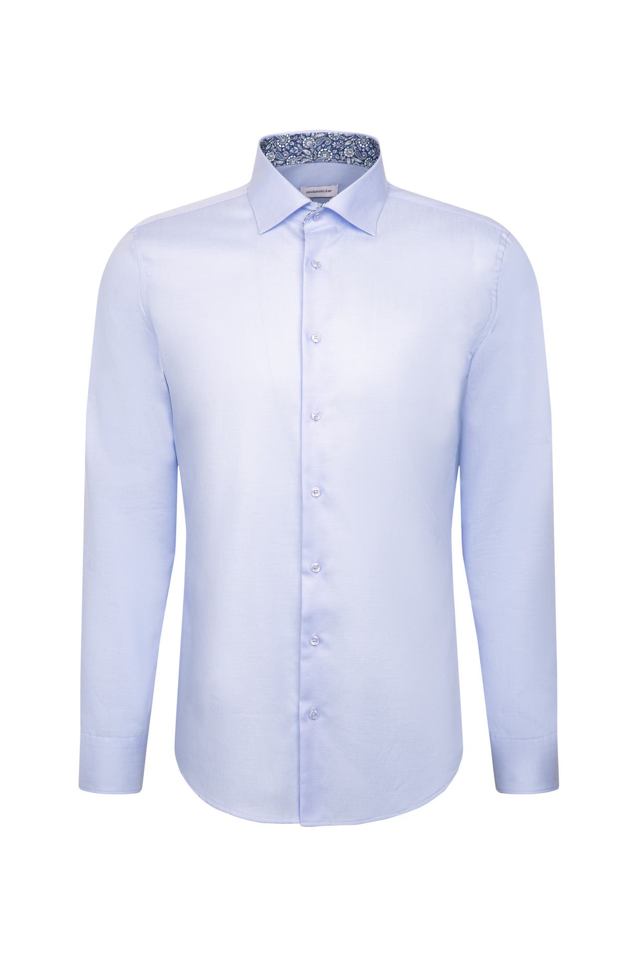 SEIDENSTICKER Business-Hemd Uni Mittelblau Slim Fit, Bild 1