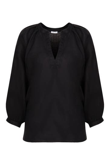 SEIDENSTICKER Business-Bluse Uni Schwarz