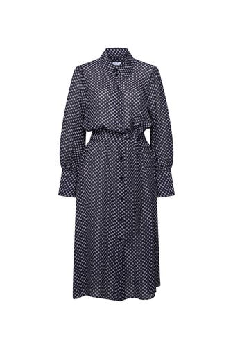 SEIDENSTICKER Casual-Kleid Druck Dunkelblau
