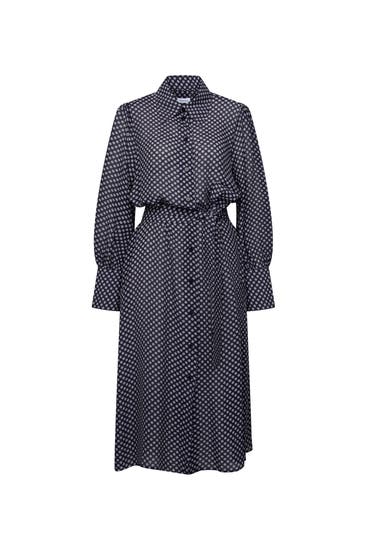 SEIDENSTICKER - Casual-Kleid Druck Dunkelblau
