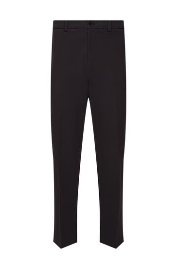 SEIDENSTICKER Stoffhose Uni Grau Straight