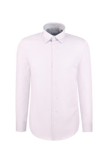 SEIDENSTICKER Business-Hemd Schwarze Rose Grau Slim Fit