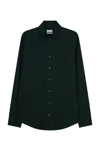 SEIDENSTICKER Business-Hemd Uni Grün Slim Fit