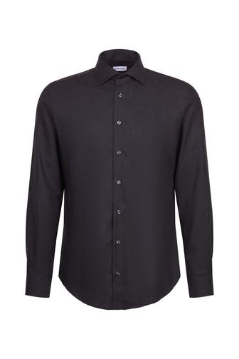 SEIDENSTICKER Business-Hemd Uni Grau Slim Fit