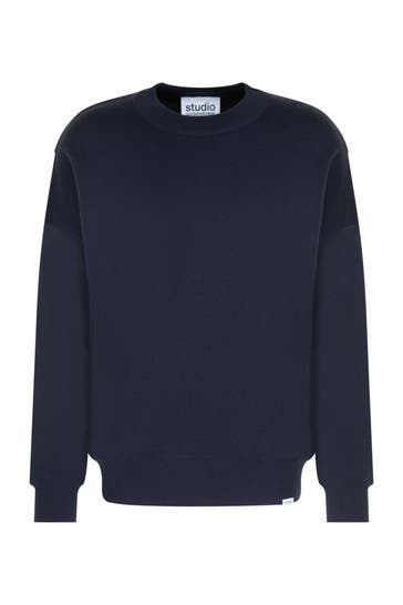 SEIDENSTICKER Pullover Uni Dunkelblau