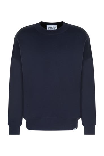 SEIDENSTICKER - Pullover Uni Dunkelblau