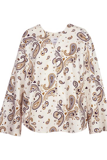 SEIDENSTICKER Business-Bluse Paisley Ecru