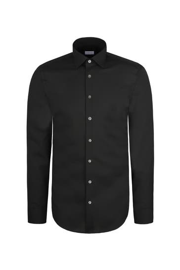 SEIDENSTICKER Business-Hemd Uni Schwarz Regular Fit