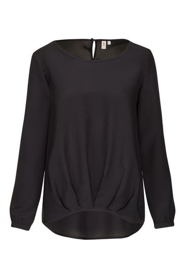 SEIDENSTICKER Business-Bluse Uni Schwarz