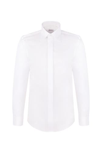 SEIDENSTICKER Business-Hemd Uni Weiß Slim Fit