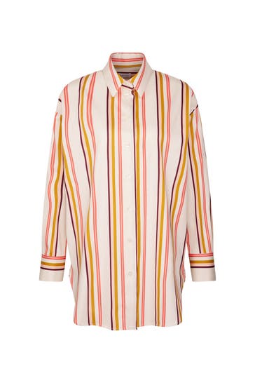 SEIDENSTICKER Business-Bluse Streifen Rosa/Pink