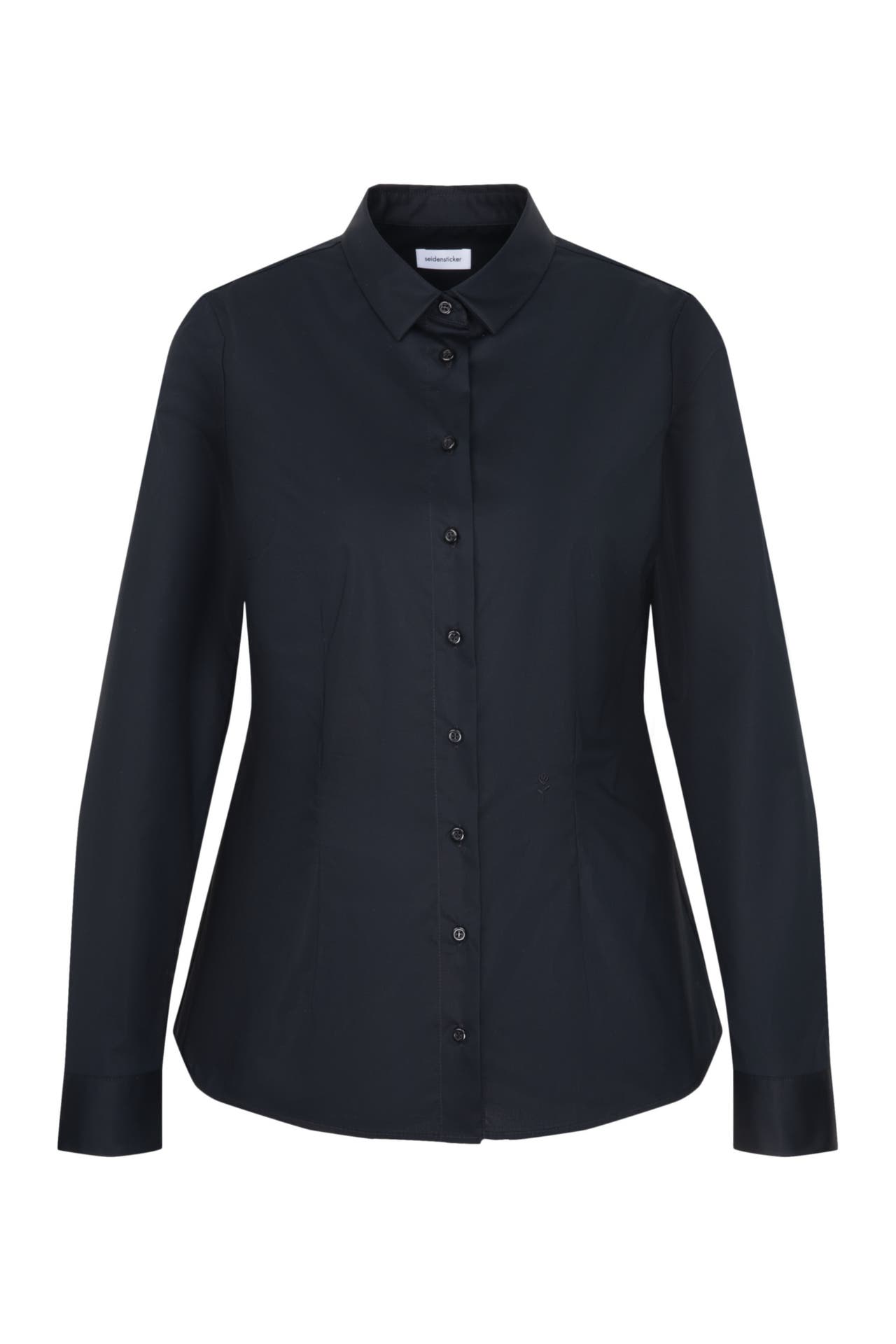 SEIDENSTICKER Business-Bluse Uni Schwarz, Bild 1