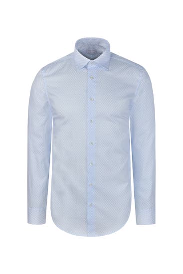 SEIDENSTICKER - Business-Hemd Druck Hellblau Slim Fit