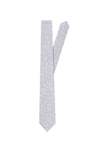 SEIDENSTICKER Krawatten & Fliegen Kleinmuster Grau