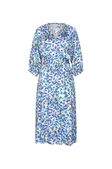 SEIDENSTICKER - Casual-Kleid Druck Türkis