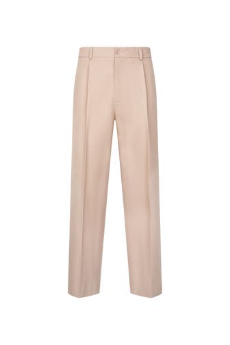 SEIDENSTICKER Stoffhose Uni Beige Straight
