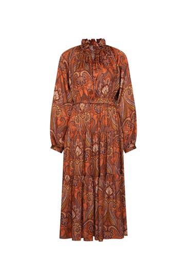 SEIDENSTICKER Casual-Kleid Druck Orange