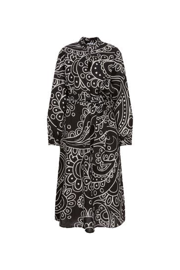 SEIDENSTICKER Casual-Kleid Paisley Schwarz