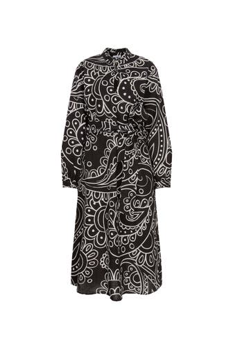 SEIDENSTICKER Casual-Kleid Paisley Schwarz