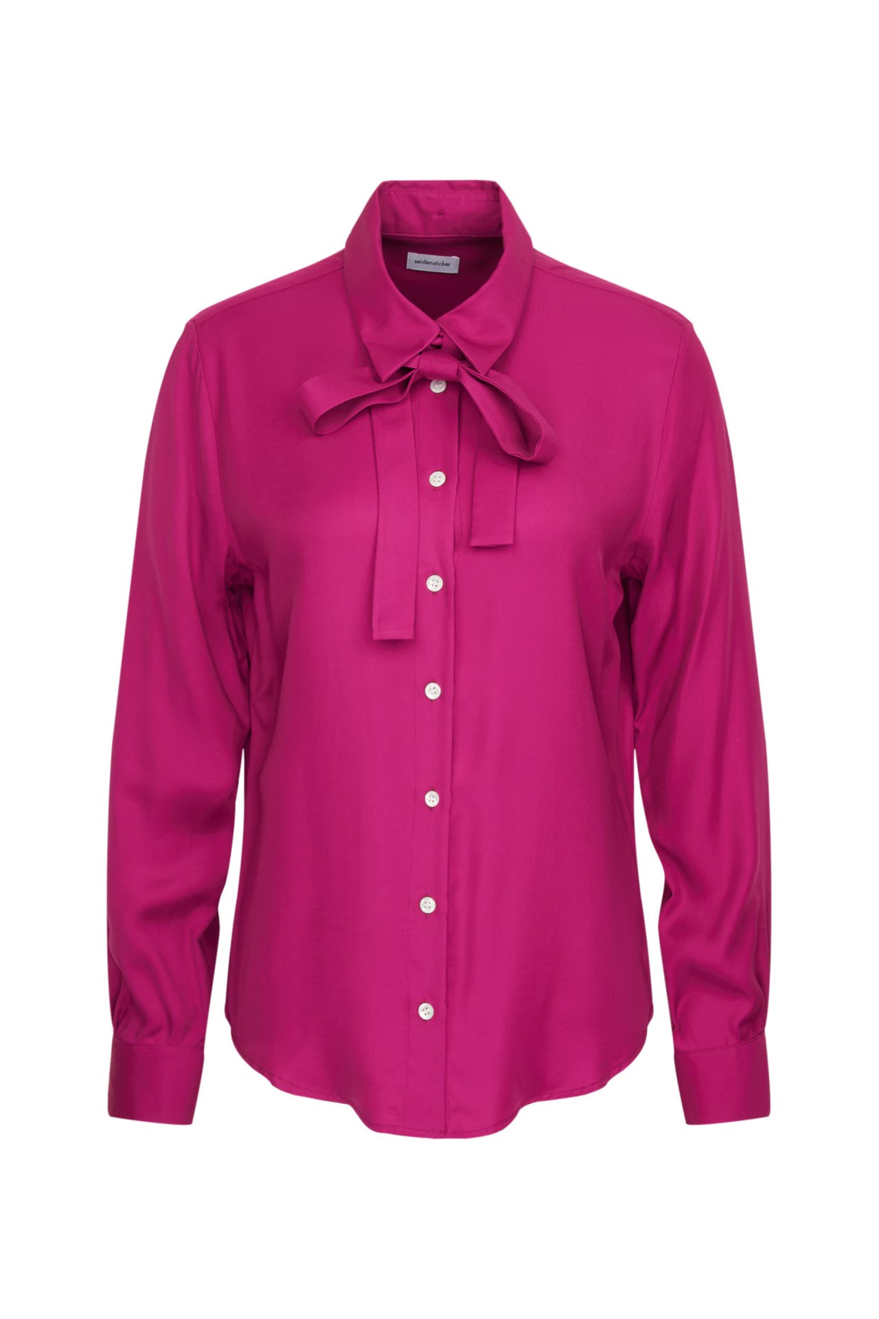SEIDENSTICKER Business-Bluse Uni Lila, Bild 1