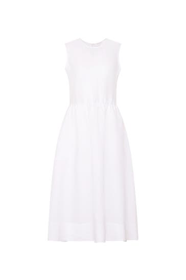 SEIDENSTICKER Casual-Kleid Uni Weiß