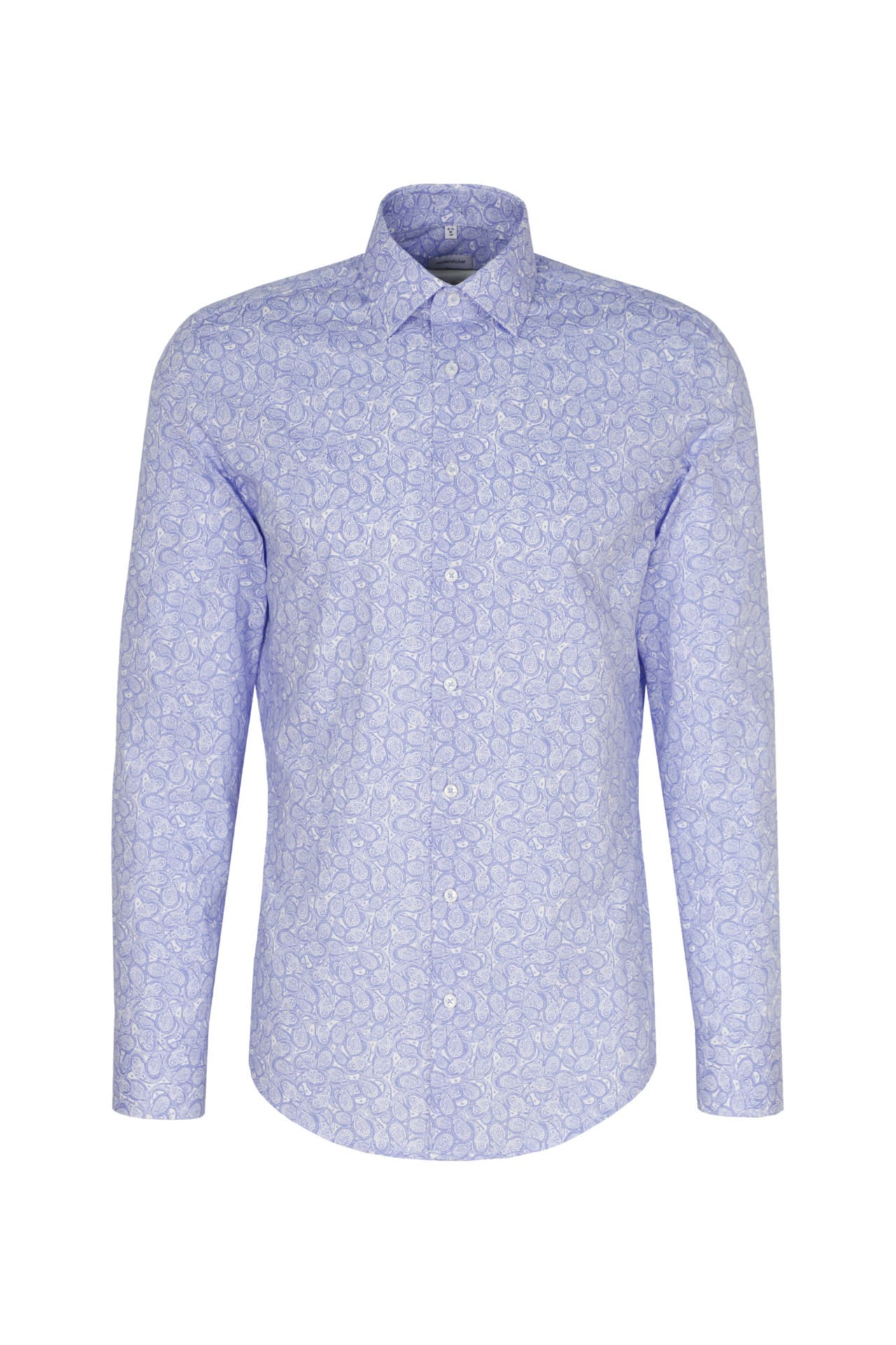 SEIDENSTICKER Business-Hemd Druck Hellblau Slim Fit, Bild 1