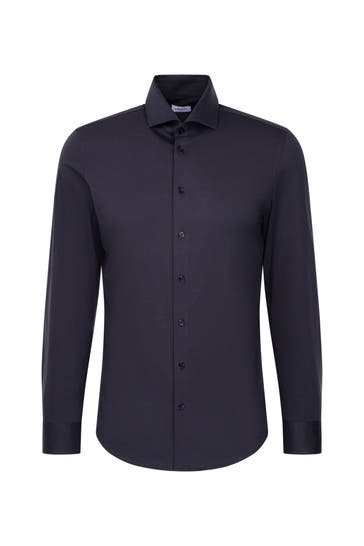 SEIDENSTICKER Business-Hemd Uni Grau Slim Fit