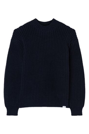 SEIDENSTICKER Pullover Uni Dunkelblau