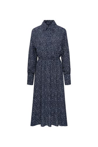 SEIDENSTICKER Casual-Kleid Druck Dunkelblau