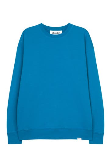 SEIDENSTICKER Sweatshirt Uni Türkis/Petrol