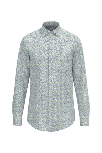 SEIDENSTICKER Business-Hemd Druck Gelb Regular Fit