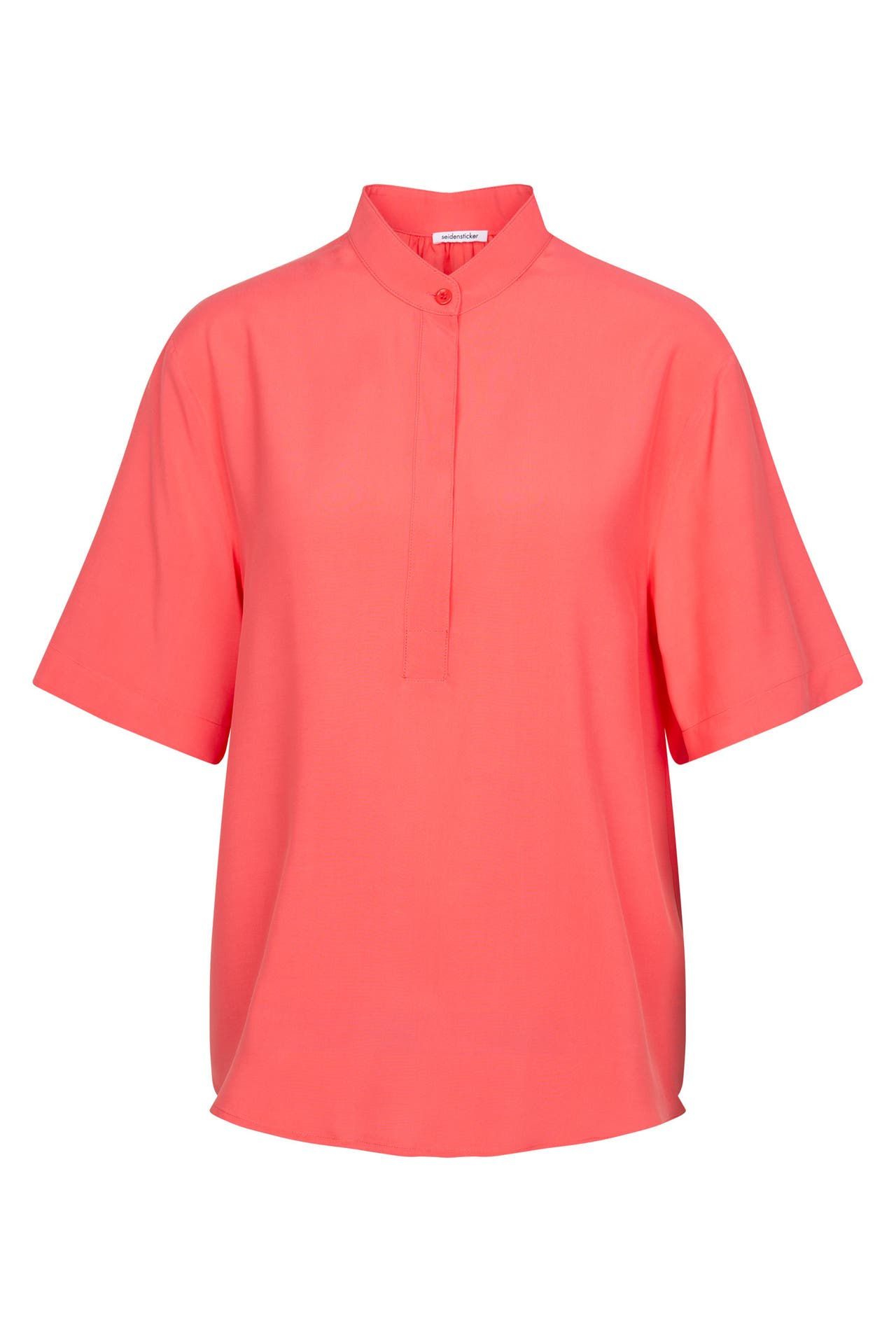 SEIDENSTICKER Business-Bluse Uni Rosa/Pink, Bild 1