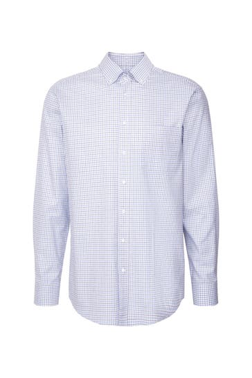 SEIDENSTICKER Business-Hemd Karo Mittelblau Regular Fit