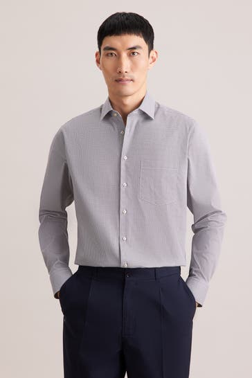 SEIDENSTICKER Business-Hemd Druck Beige Regular Fit