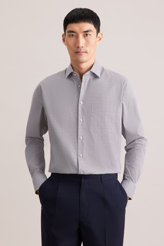 SEIDENSTICKER Business-Hemd Druck Beige Regular Fit