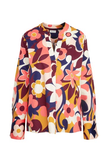 SEIDENSTICKER Business-Bluse Floral Rosa/Pink