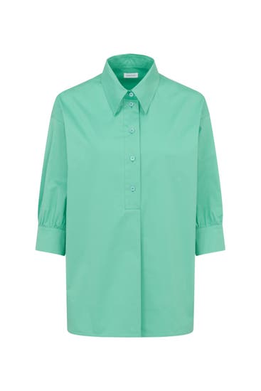 SEIDENSTICKER - Business-Bluse Uni Grün