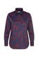 Business-Bluse Druck Dunkelblau