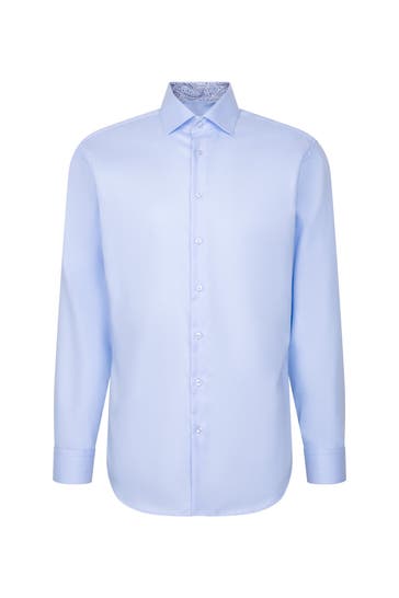 SEIDENSTICKER Business-Hemd Uni Mittelblau Regular Fit